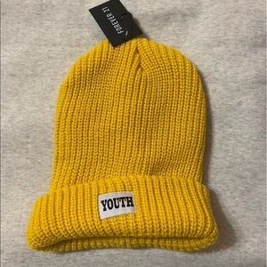 unisex yellow beanie